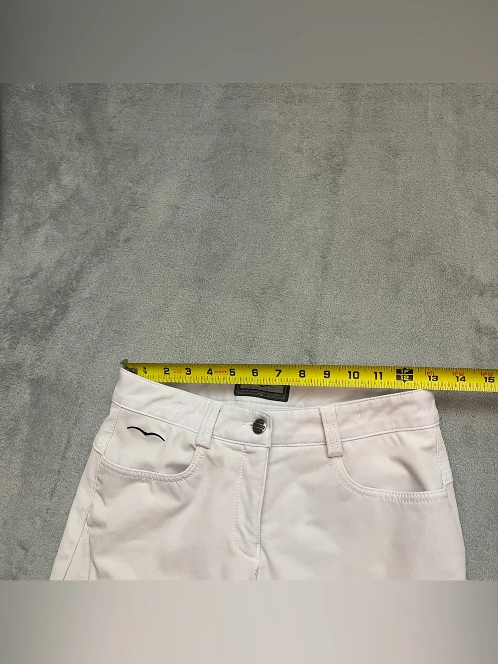 Animo Breeches Womens Small 34 Beige Riding Silicone Knee Grip Ankle Made Italy